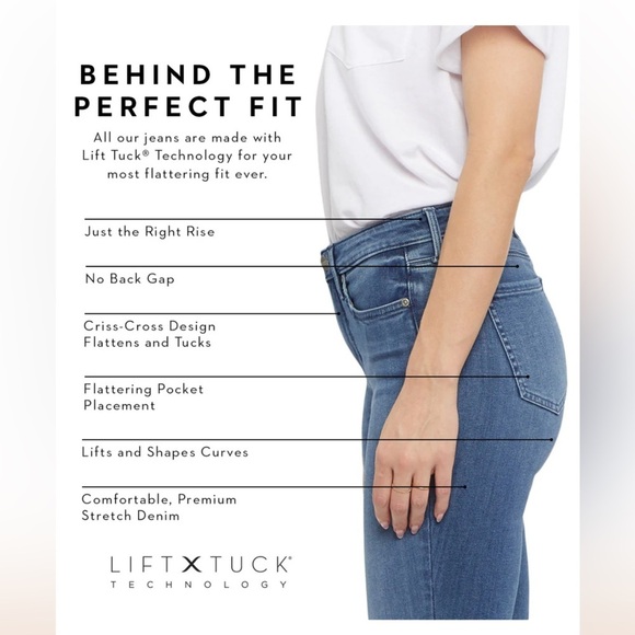 NWT NYDJ Sheri Slim High Rise Jeans SZ 2 - Picture 5 of 9